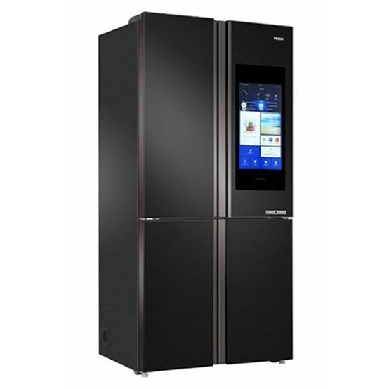 Haier French Door Smart Refrigerator HRF-758SIBGU1 Inverter | Black Glass